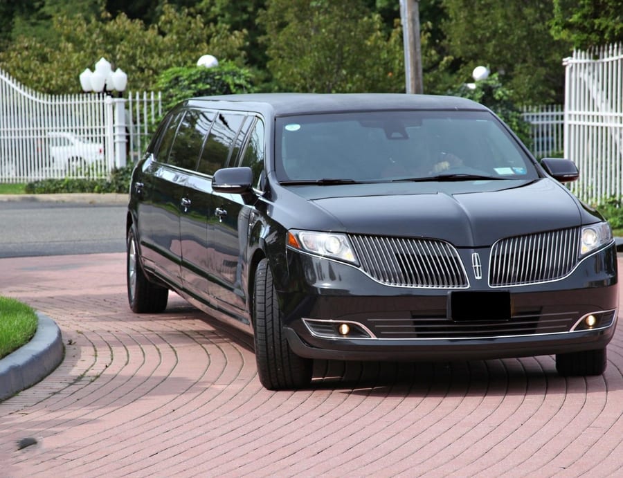Lincoln MKT Stretch Limousine exterior, part of the NJ.Limo fleet