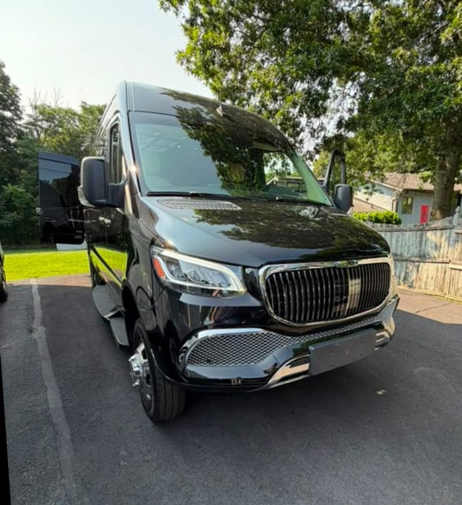 Mercedes-Benz Sprinter Van exterior, part of the NJ.Limo fleet
